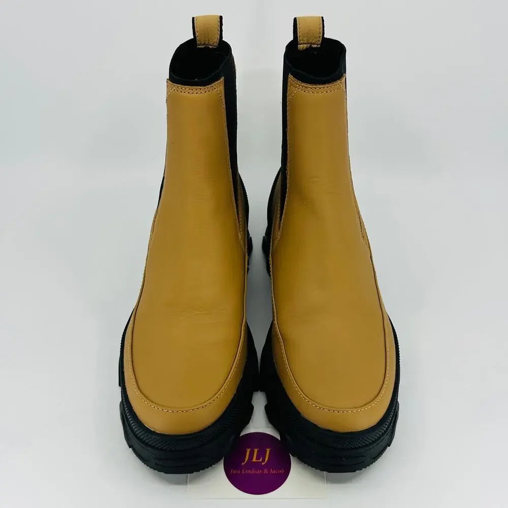 Sorel Women's Brex Tawny Buff Waterproof Leather Chelsea Boots LL6060-253 Size 8